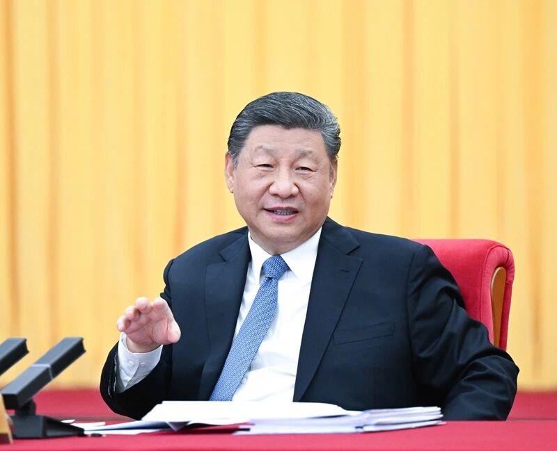 △2025年3月6日，习近平总书记看望参加全国政协十四届三次会议的民盟、民进、教育界委员，并参加联组会，听取意见和建议。